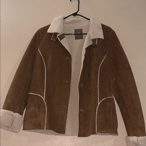 Cute Brown Suede Jacket for Fall/Winter